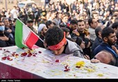 تشییع پیکر شهید گمنام در خرم آباد 