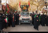 تشییع پیکر شهید گمنام در خرم آباد 