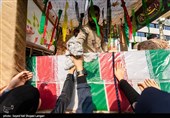 تشییع پیکر14 شهید گمنام دفاع مقدس در قم
