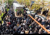 تشییع پیکر14 شهید گمنام دفاع مقدس در ساری 