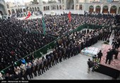 تشییع پیکر 6 شهید گمنام دفاع مقدس در قم