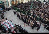 تشییع پیکر 6 شهید گمنام دفاع مقدس در قم