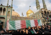 تشییع پیکر 6 شهید گمنام دفاع مقدس در قم
