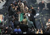 مراسم تشییع وتدفین پیکر شهید گمنام در دانشگاه فرهنگیان قزوین