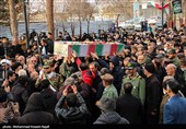 تشییع پیکر شهید گمنام دفاع مقدس در زنجان