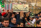تشییع پیکر شهید گمنام دفاع مقدس در زنجان
