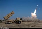 شلیک سامانه موشکی پدافند هوایی تلاش در سومین روز رزمایش ذوالفقار ۱۴۰۱