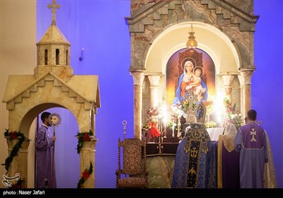 مراسم آغاز سال نو میلادی در کلیسای سرکیس مقدس