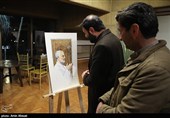 آثار پرتره نگاری حاج قاسم سلیمانی در نمایشگاه سرو ایرانی