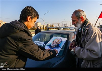 راهپیمایی مردم قم در سالگرد شهادت شهید سلیمانی