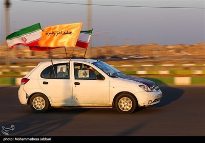 راهپیمایی مردم قم در سالگرد شهادت شهید سلیمانی