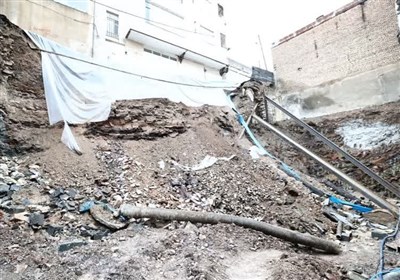  گودبرداری غیراصولی در خیابان شریعتی کرمانشاه/ ساختمان‌های مجاور تخلیه شدند+ تصاویر 
