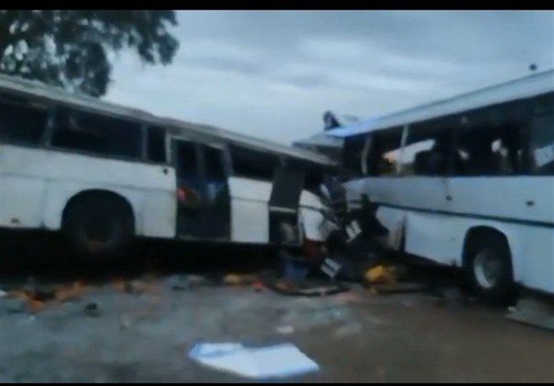 برخورد دو اتوبوس در سنگال 40 کشته و 100 زخمی برجای گذاشت + فیلم