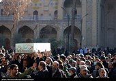 تشیع و تدفین شهید گمنام در سازمان برنامه و بودجه