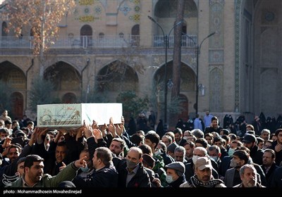 تشیع و تدفین شهید گمنام در سازمان برنامه و بودجه