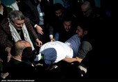 تشیع و تدفین شهید گمنام در سازمان برنامه و بودجه