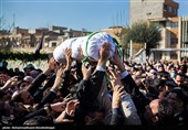 تشیع و تدفین شهید گمنام در سازمان برنامه و بودجه