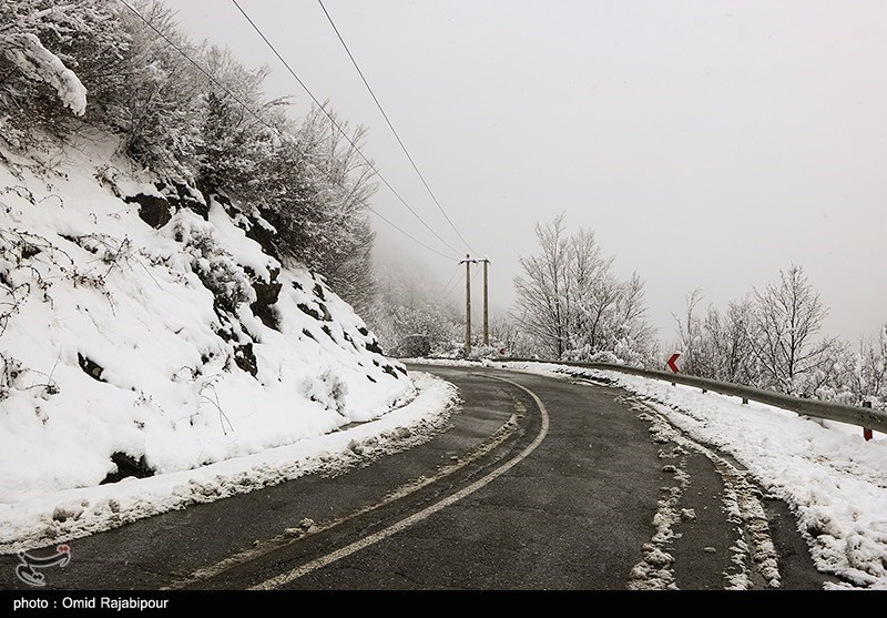بارش برف مناطق مختلف خراسان شمالی را سفیدپوش کرد