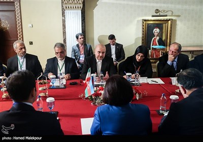 دیدار رؤسای مجلس آذربایجان و ترکیه با محمدباقر قالیباف - ترکیه