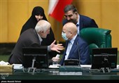 محمدباقر قالیباف رئیس قوه مقننه در صحن علنی مجلس شورای اسلامی 