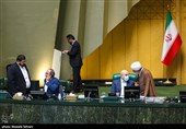 محمدباقر قالیباف رئیس قوه مقننه در صحن علنی مجلس شورای اسلامی 