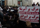 اجتماع طلاب سمنانی در محکومیت نشریه فرانسوی + تصاویر