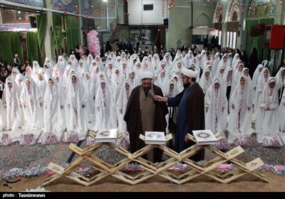 برپایی جشن تکلیف دختران قزوینی در امامزاده حسین + تصاویر