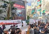 راهپیمایی بزرگ معترضین تونسی در سالروز انقلاب 14 ژانویه 2011