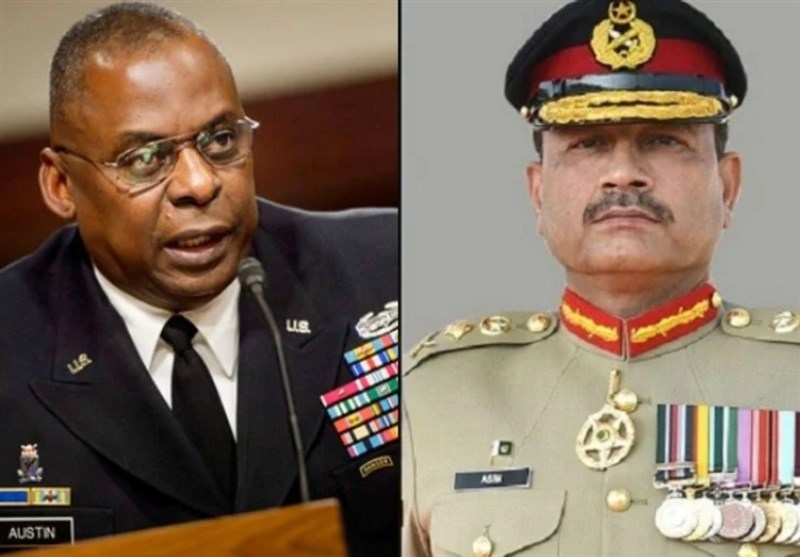 تماس تلفنی وزیر دفاع آمریکا با رئیس ستاد ارتش پاکستان