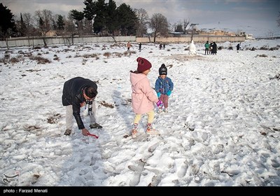 تفریحات برفی در کرمانشاه
