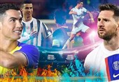پیروزی مسی بر رونالدو در بازی دوستانه + عکس