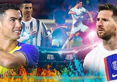  پیروزی مسی بر رونالدو در بازی دوستانه + عکس 