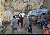 کمک‌رسانی جهادگران سپاه در مناطق زلزله‌زده خوی + تصاویر‌