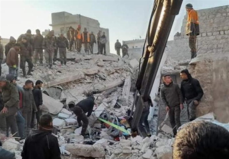 ریزش ساختمان ۵ طبقه در حلب سوریه+ فیلم