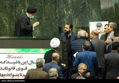  سیدابراهیم رییسی، رئیس جمهور در صحن علنی مجلس شورای اسلامی