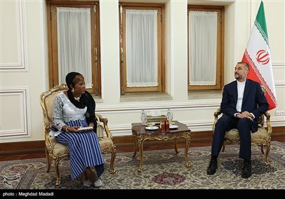 دیدار وزیر زنان بورکینافاسو با حسین امیرعبداللهیان وزیر امور خارجه