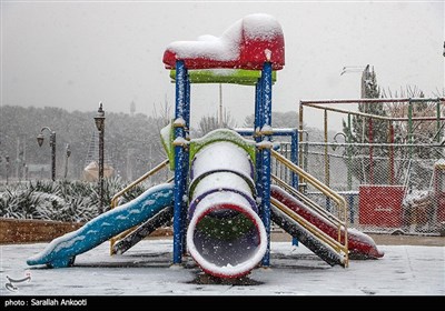 بارش برف در کرمان