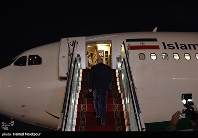 بدرقه رسمی رئیس مجلس شورای اسلامی در سفر به کشور الجزایر