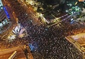 سومین شنبه اعتراضات علیه نتانیاهو برگزار شد + فیلم