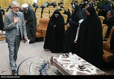 غلامعلی حداد عادل رئیس فرهنگستان زبان و ادب فارسی در اولین رویداد فصل کتاب 