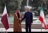 وزیر الخارجیة الإیرانی یستقبل نظیره القطری