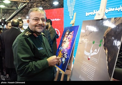 سردار غلامرضا سلیمانی رئیس سازمان بسیج مستضعفین در چهارمین رویداد سراسری تولید محتوای دیجیتال بسیج