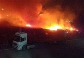 حمله پهپادی ناشناس به کامیون‌های حامل مواد غذایی در مرز سوریه با عراق