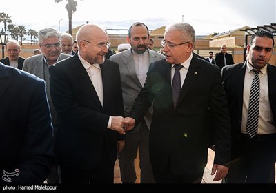 دیدار ابراهیم بوغالی رئیس مجلس ملی مردمی الجزایر با محمدباقر قالیباف رئیس مجلس شورای اسلامی