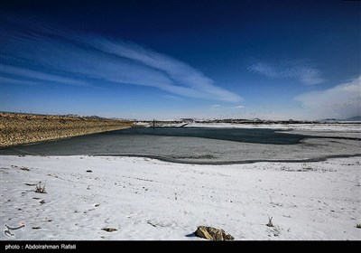 طبیعت زمستانی تالاب آبشینه همدان