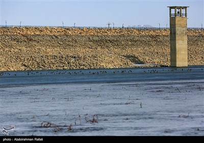 طبیعت زمستانی تالاب آبشینه همدان