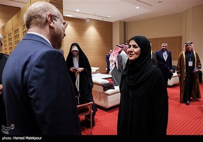 دیدار نایب رئیس مجلس قطر با محمدباقر قالیباف رئیس مجلس شورای اسلامی