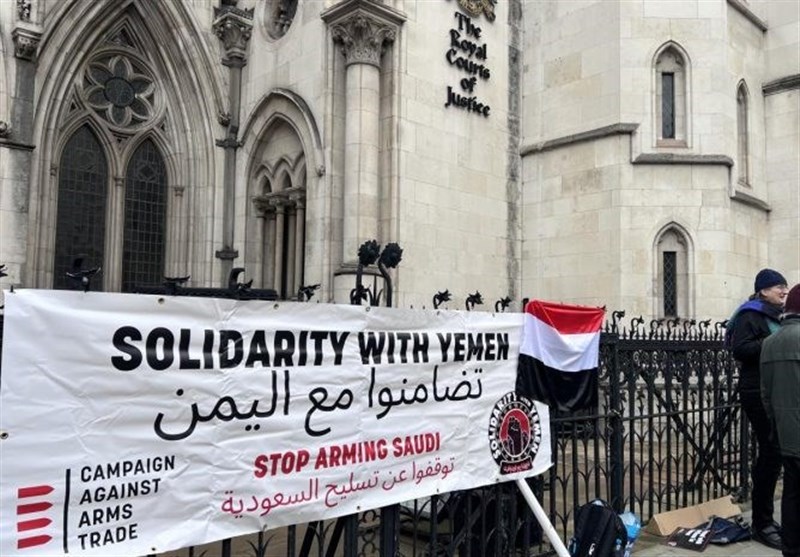 تجمع اعتراضی در لندن برای توقف فروش تسلیحات به عربستان