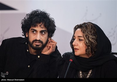 ناهید عزیزی صدیق کارگردان و ایمان صدیق بازیگر فیلم آه سرد در دومین روز چهل و یکمین جشنواره فیلم فجر