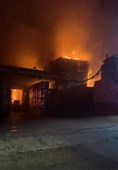 یک کارخانه تولید مواد غذایی در شهر «حیفا» در کام آتش سوخت + فیلم و عکس